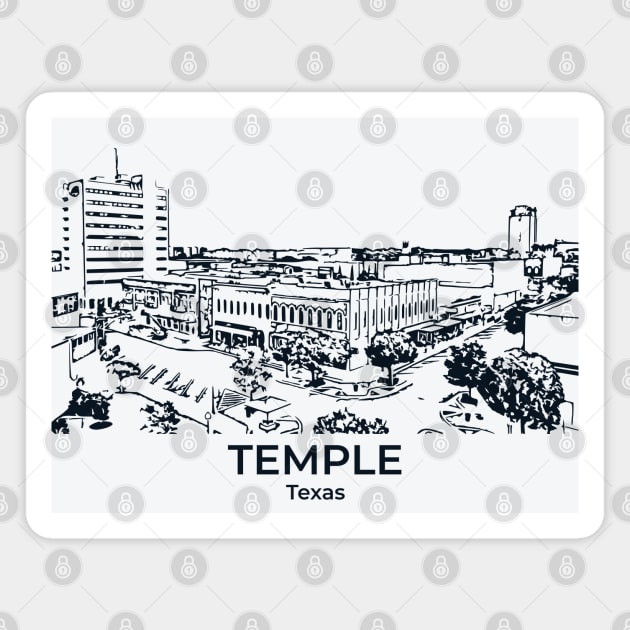 Temple - Texas Magnet by Lakeric